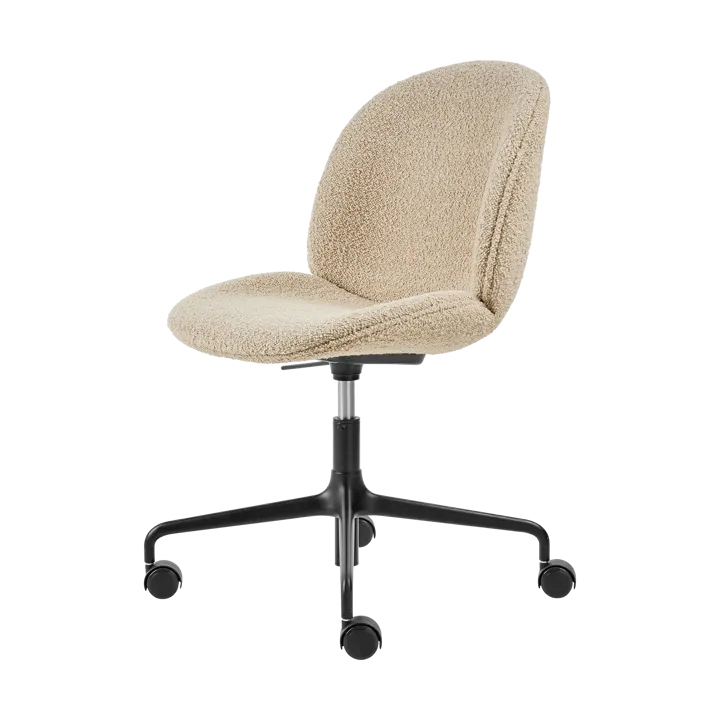 Beetle Meeting Chair office chair fully upholstered - Karakorum dedar 003-black legs - GUBI