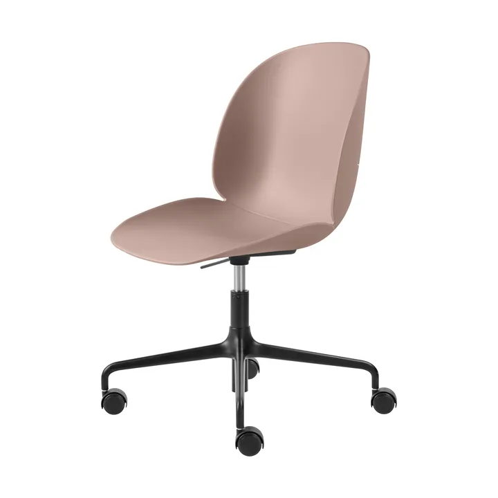 Beetle Meeting Chair office chair - Sweet pink-black - GUBI