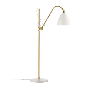 Bestlite BL3M floor lamp - matte white-brass - GUBI