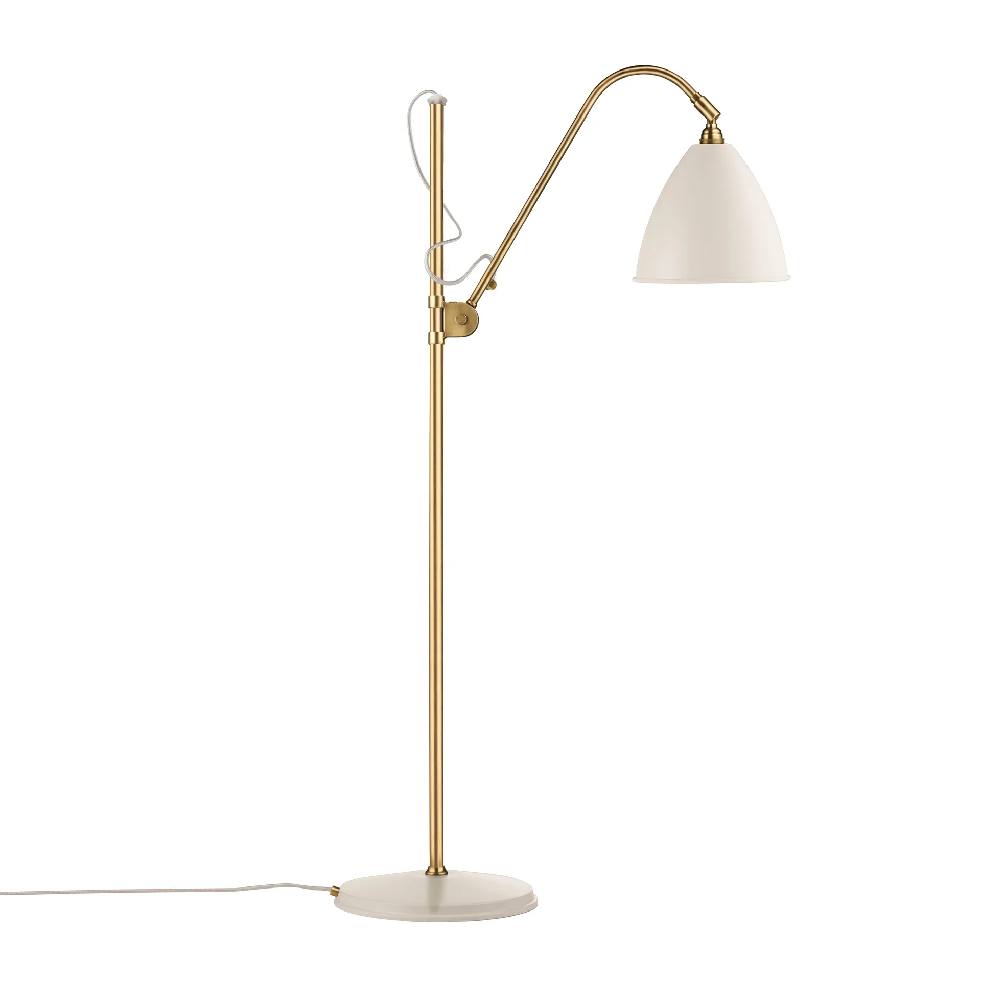 Bestlite BL3M floor lamp, matte white-brass GUBI