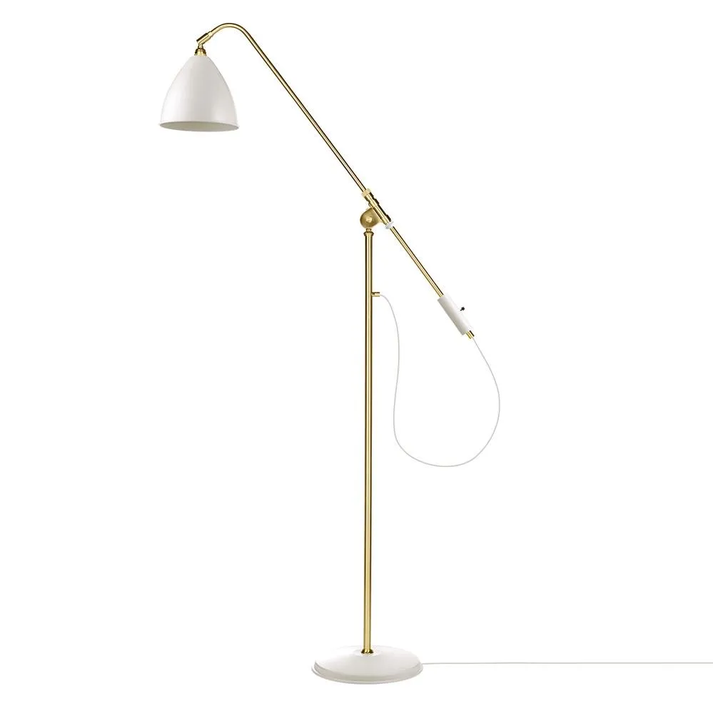 Bestlite BL4 floor lamp, matte white-brass GUBI