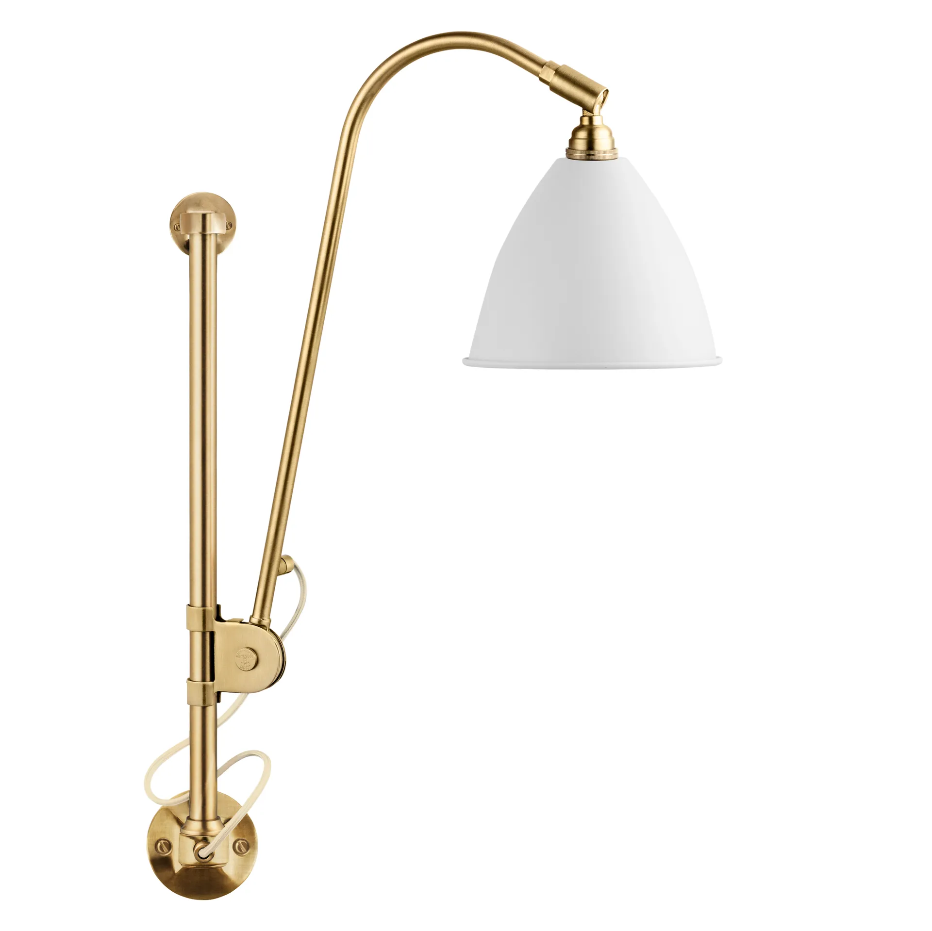Bestlite BL5 wall lamp, Matte white-brass GUBI