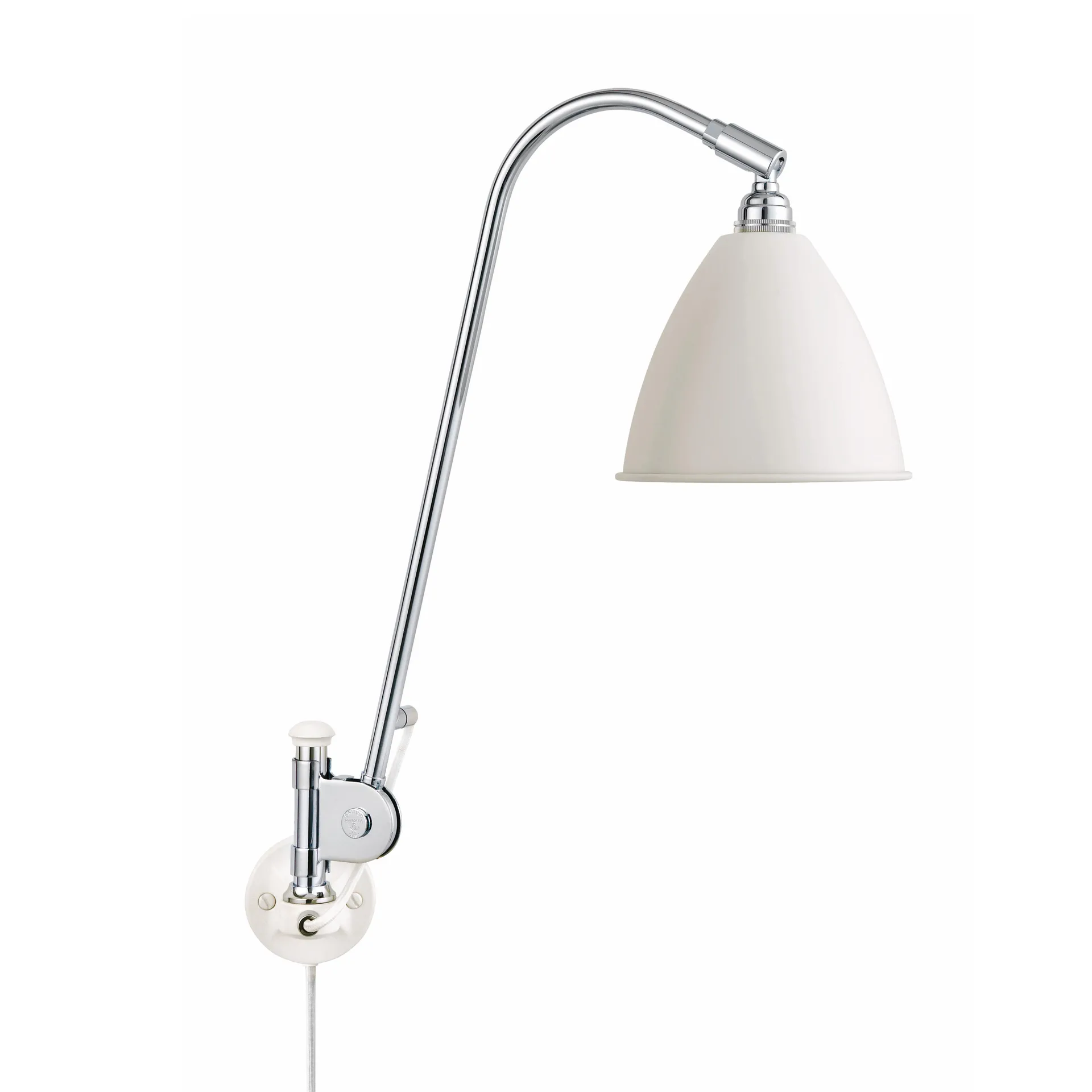 Bestlite BL6 wall lamp, matte white-chrome GUBI
