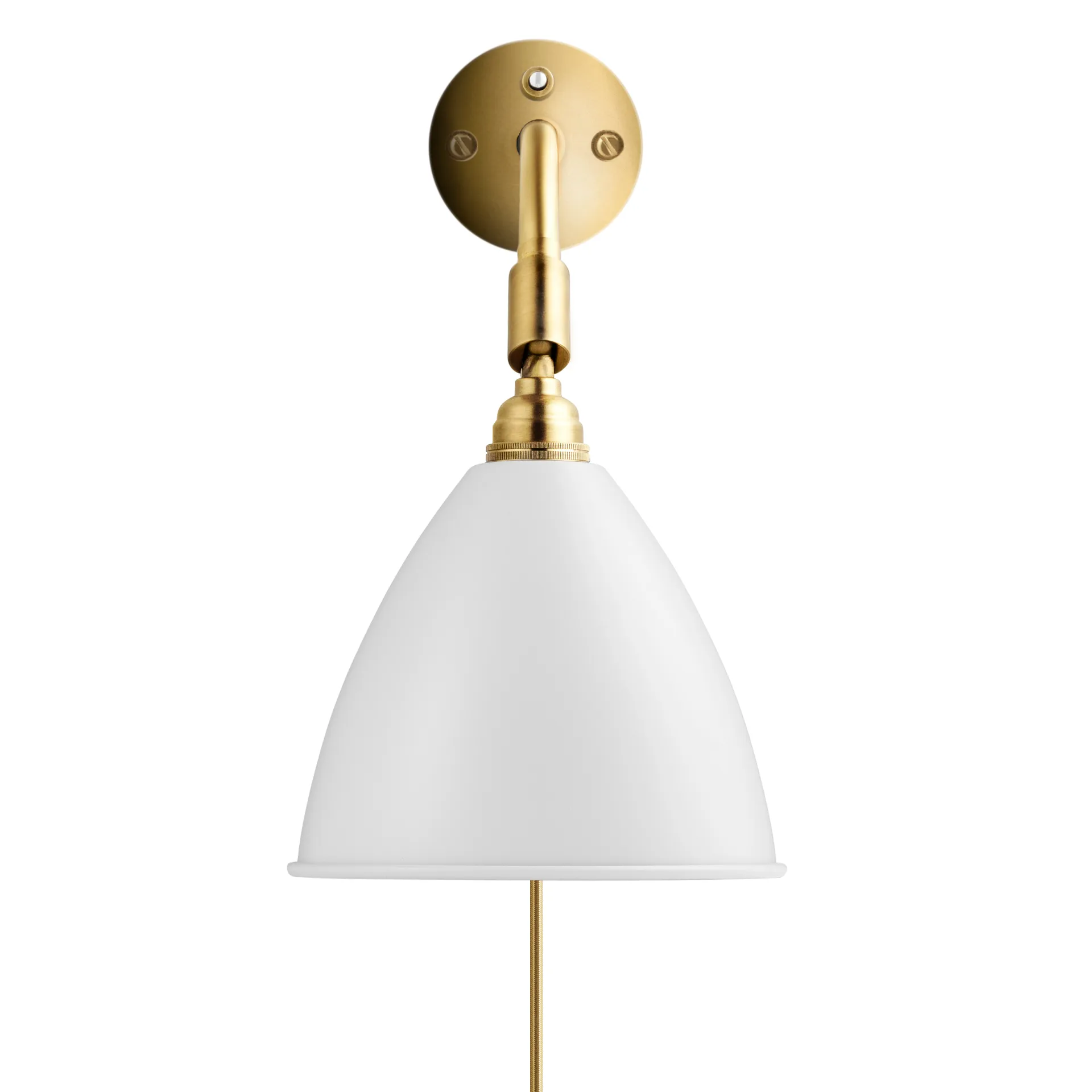 Bestlite BL7 wall lamp, matte white-brass GUBI