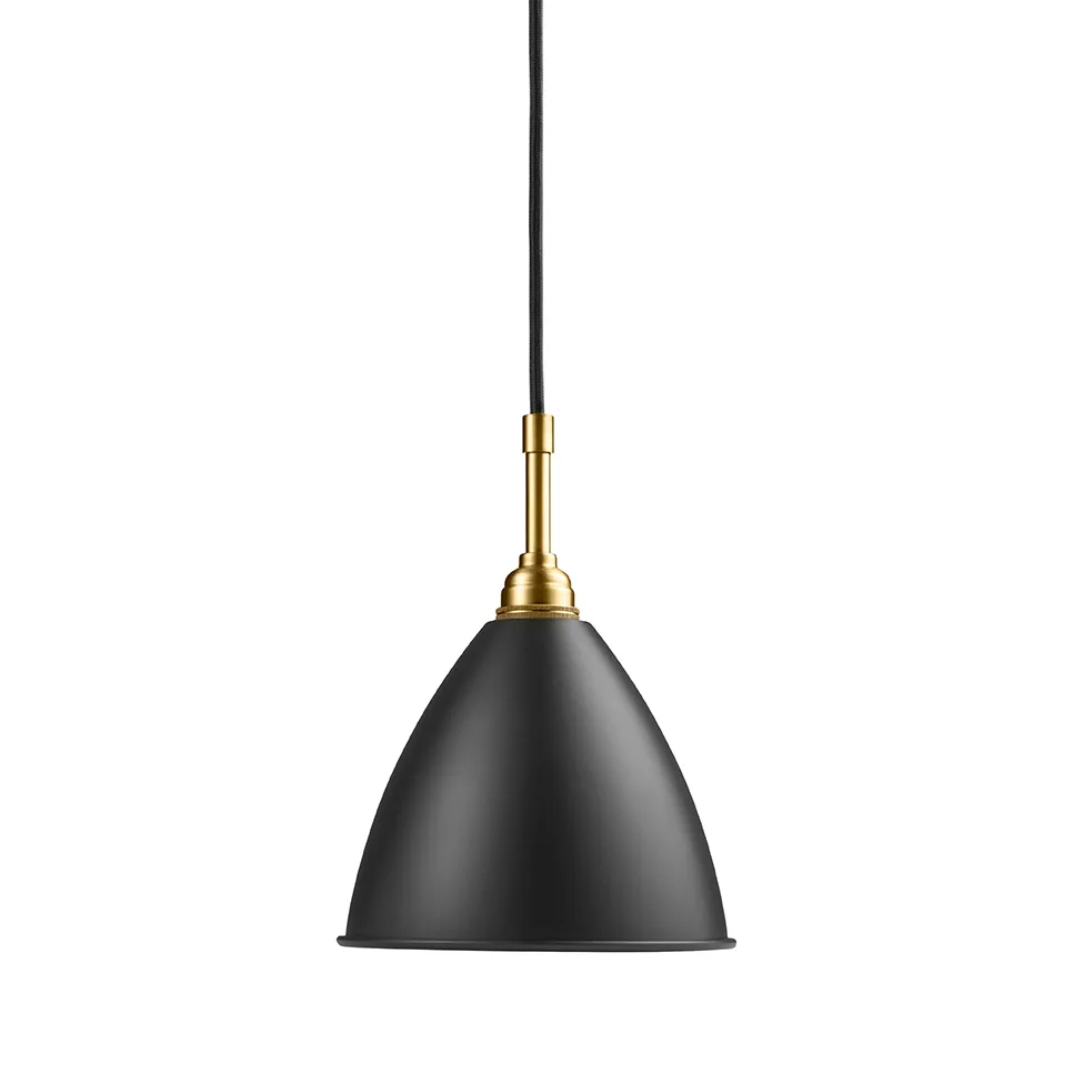 Bestlite BL9S pendant lamp, charcoal black-brass GUBI