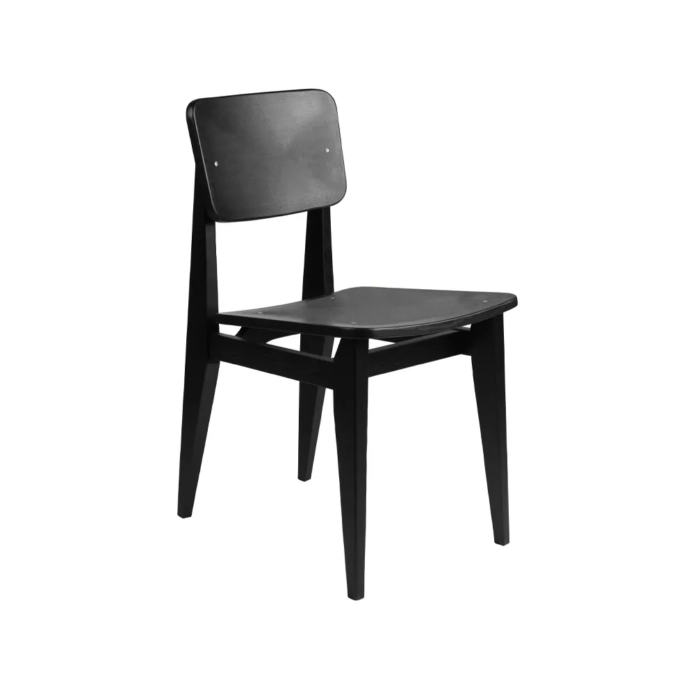 C-Chair chair, Black stained oak GUBI