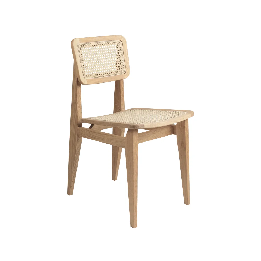C-Chair chair, Oiled oak, rattan GUBI