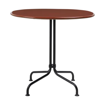 Carmel Bistro dining table 75x75 cm - Rock red-black semi matt - GUBI