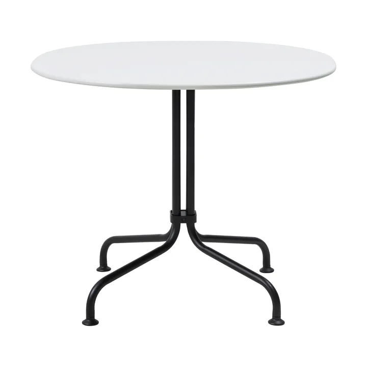 Carmel Bistro lounge table 75x75 cm - Clam white-black semi matt - GUBI