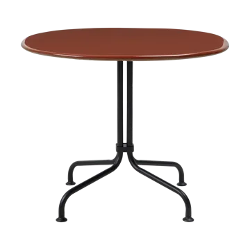 Carmel Bistro lounge table 75x75 cm - Rock red-black semi matt - GUBI