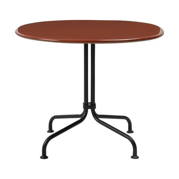 Carmel Bistro lounge table 75x75 cm - Rock red-black semi matt - GUBI