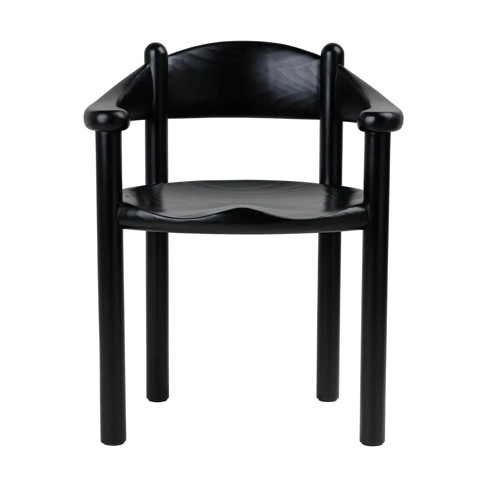 Daumiller chair with arms, Brown-black pine GUBI