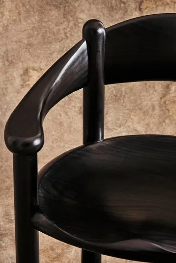Daumiller chair with arms - Brown-black pine - GUBI