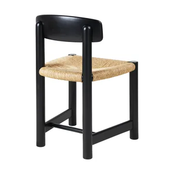 Daumiller Side Chair - Natural Rush-brown/black pine - GUBI