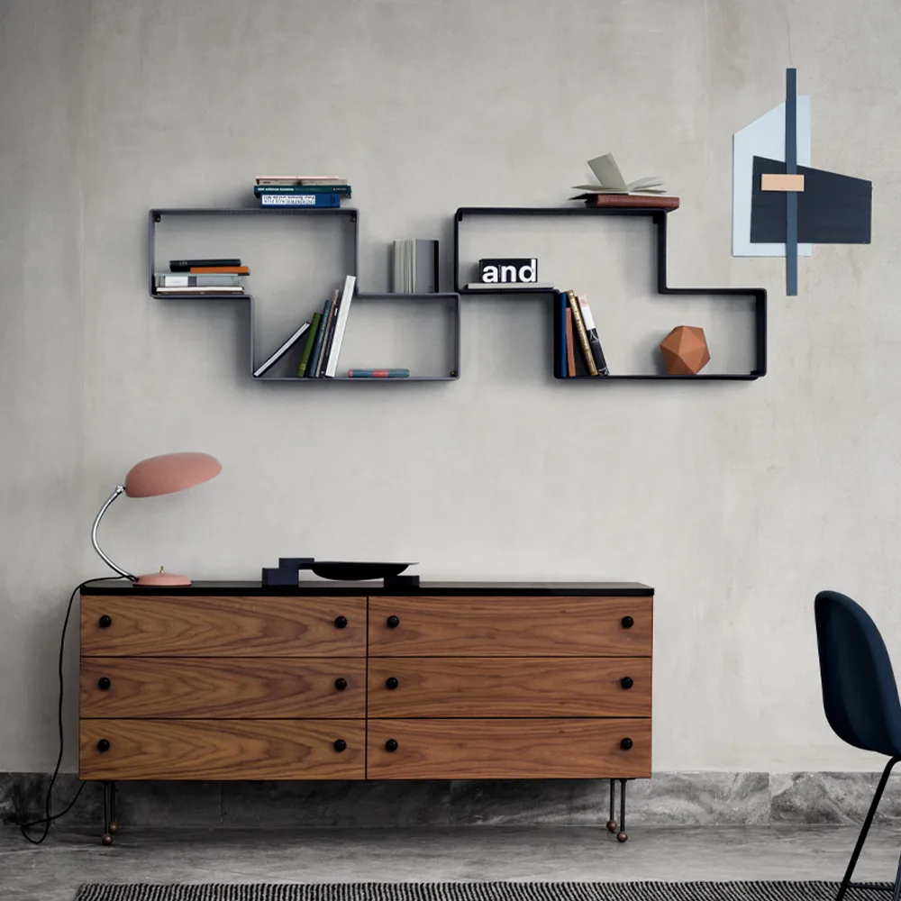 Dédal Shelf, Soft black GUBI