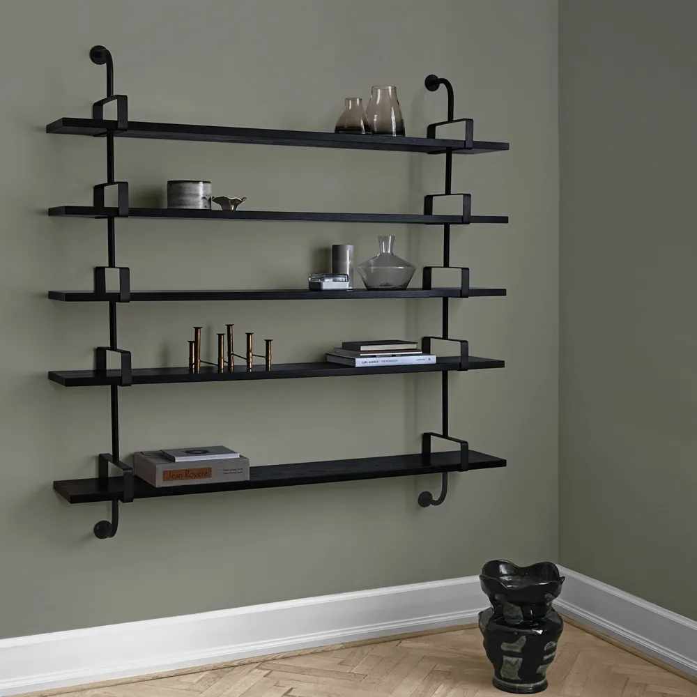 Demon wall shelf 3 levels, Oak, 155 cm GUBI