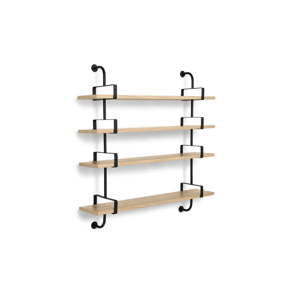 Demon wall shelf 4 levels, Oak, 155 cm GUBI