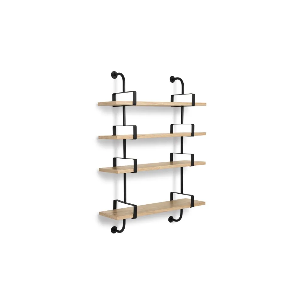 Demon wall shelf 4 levels, Oak, 95 cm GUBI