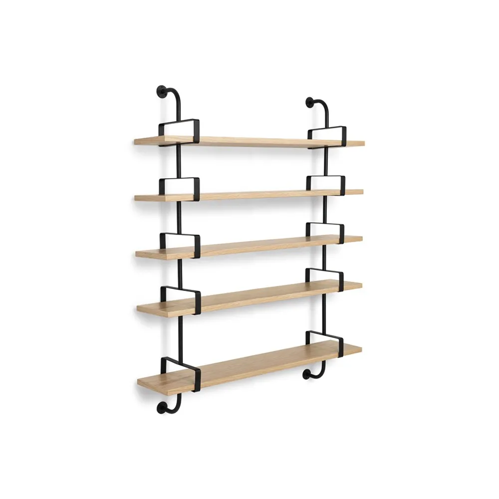 Demon wall shelf 5 plan, Oak, 155 cm GUBI