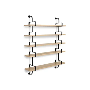 Demon wall shelf 5 plan - Oak, 155 cm - GUBI