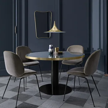 F.A.33 Mirror - Black brass, large - GUBI