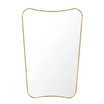 F.A.33 Rectangular mirror - brass - GUBI
