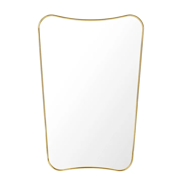 F.A.33 Rectangular mirror - brass - GUBI