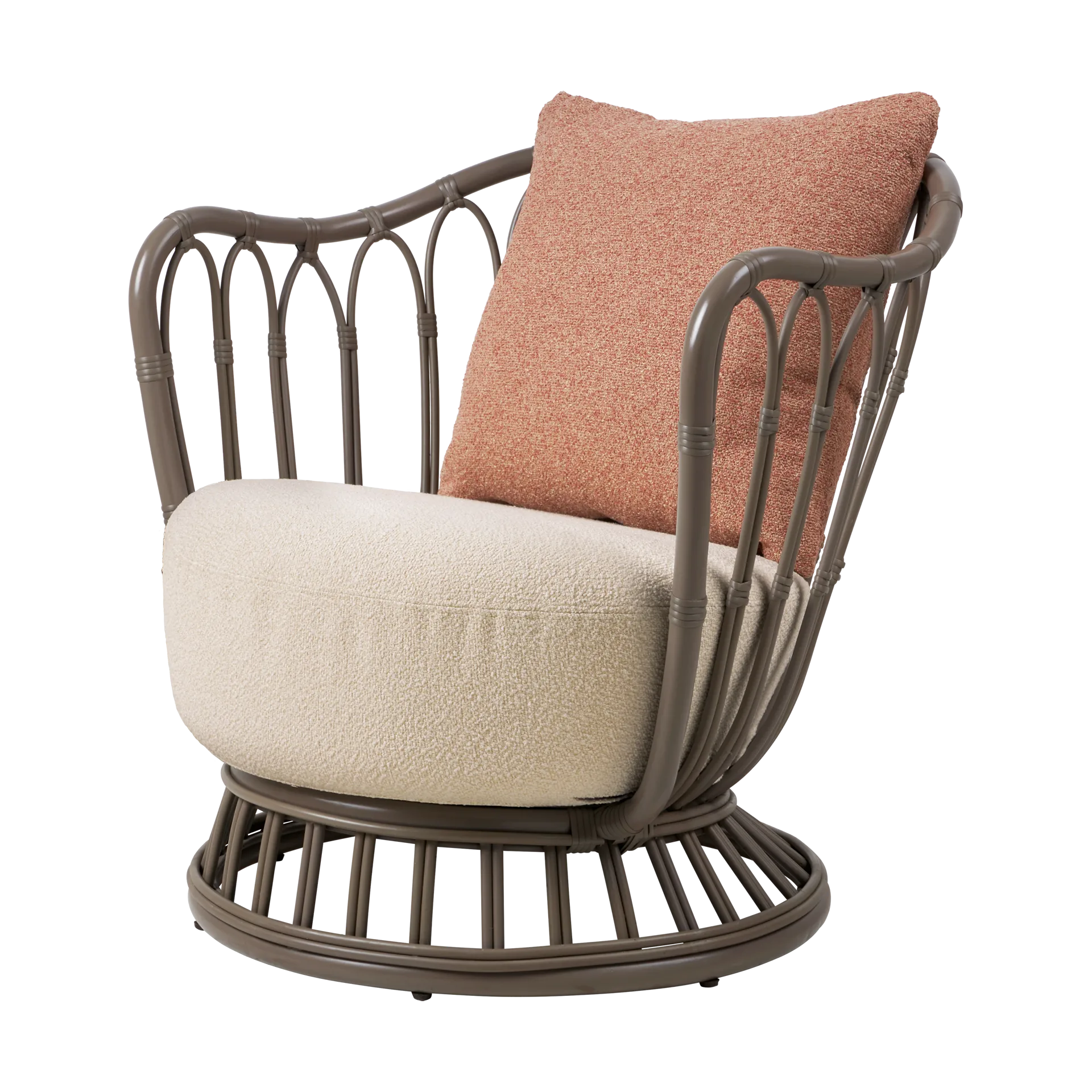 Grace Outdoor armchair, Lorkey Limonta 41-44-mushroom gray GUBI