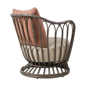 Grace Outdoor armchair - Lorkey Limonta 41-44-mushroom gray - GUBI