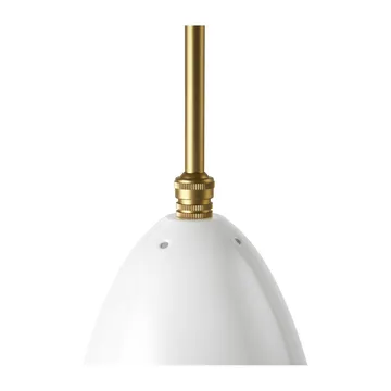 Gräshoppa ceiling lamp glossy - Alabaster white-brass - GUBI