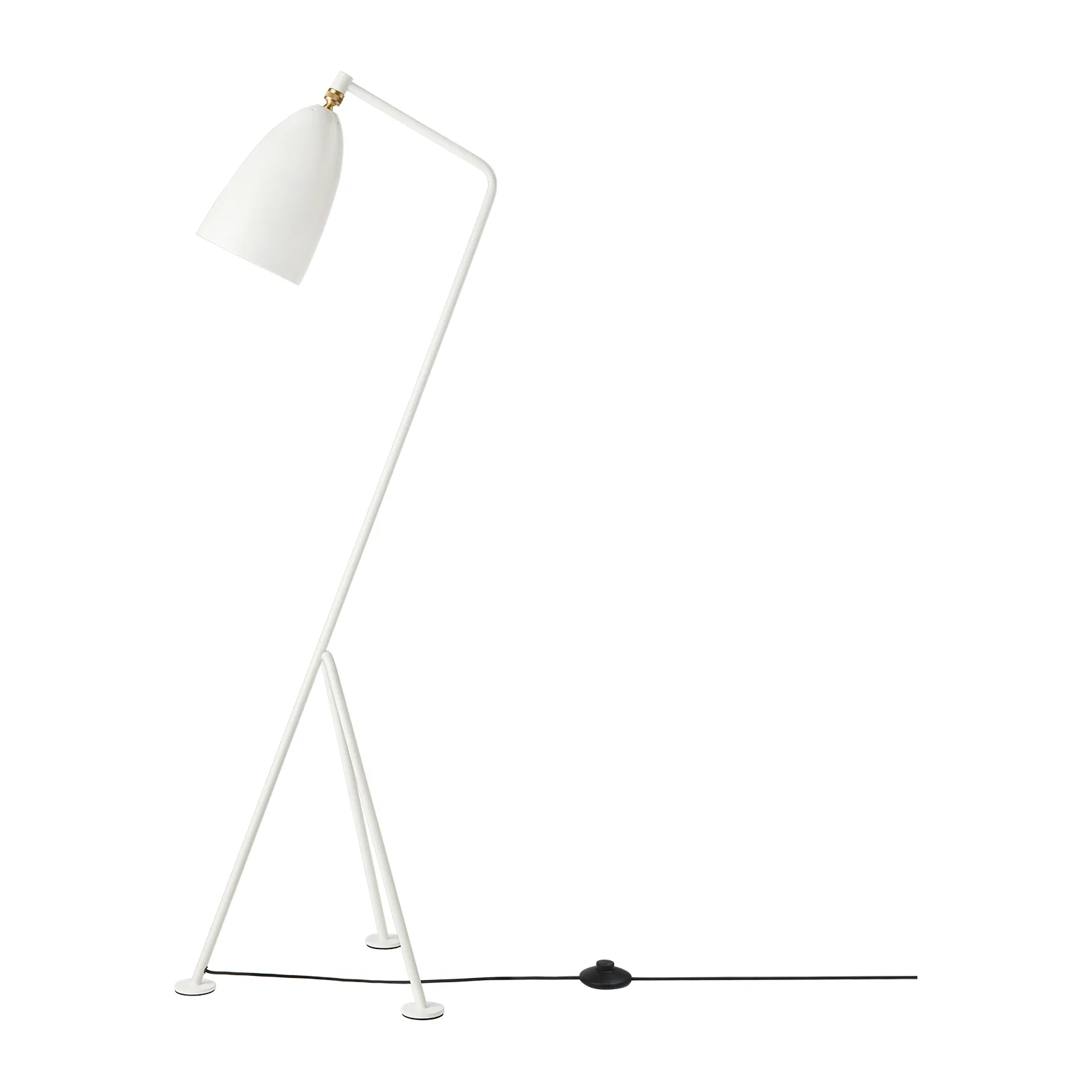 Gräshoppa floor lamp glossy, Alabaster white GUBI