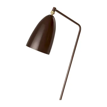 Gräshoppa floor lamp glossy - Walnut brown - GUBI