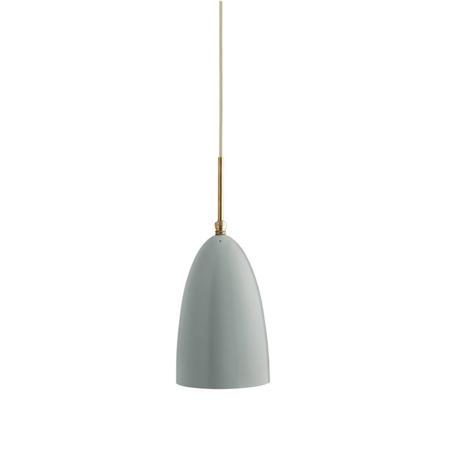 Grasshopper pendant lamp, blue grey GUBI