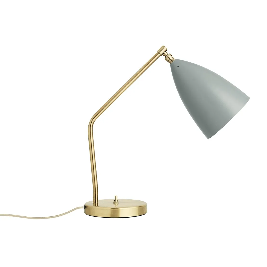 Grasshopper table lamp, blue grey GUBI