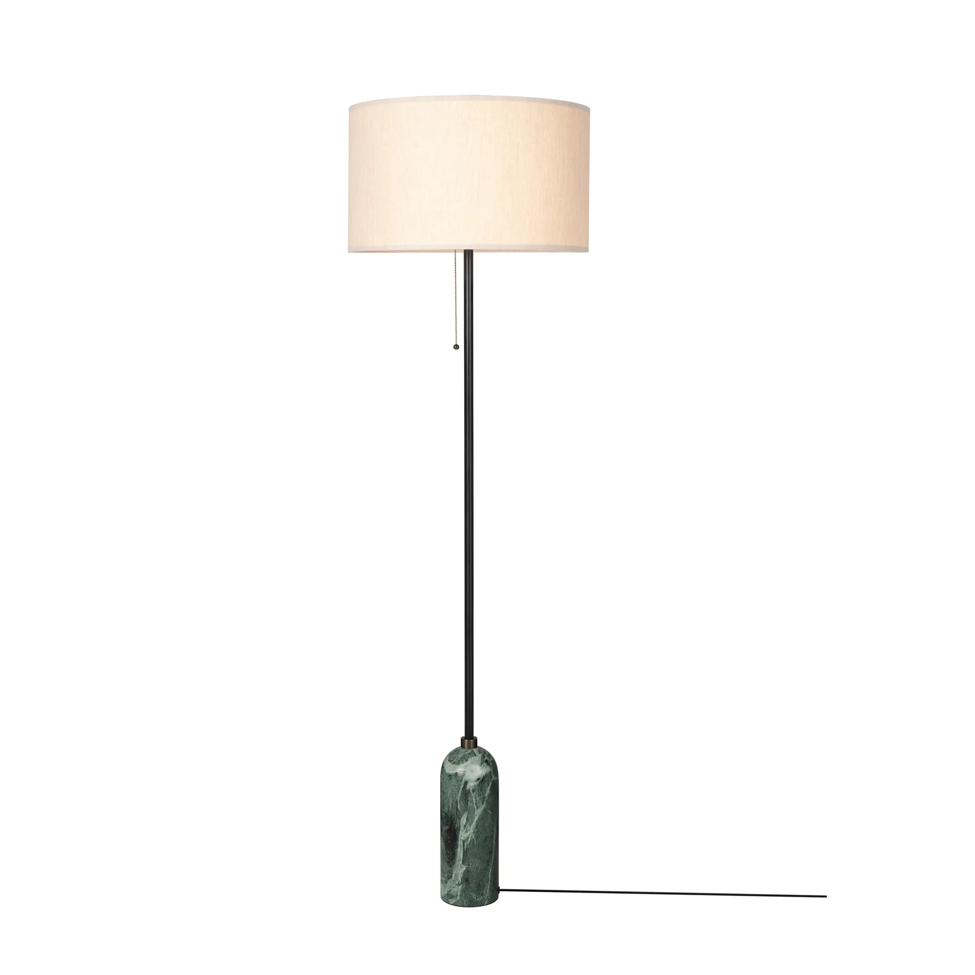 Gravity floor lamp, Emerald marble-canvas GUBI