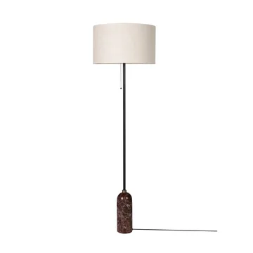 Gravity floor lamp - Maroon marble-canvas - GUBI