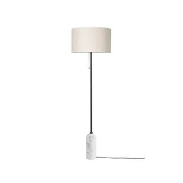 Gravity floor lamp - White marble/canvas - GUBI