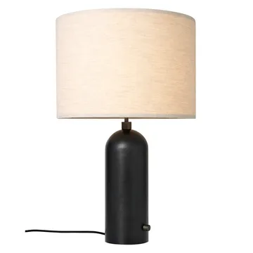 Gravity L table lamp - black-canvas - GUBI