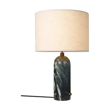Gravity L table lamp - Emerald marble-canvas - GUBI
