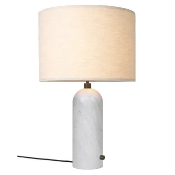 Gravity L table lamp - marble-canvas - GUBI