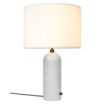 Gravity L table lamp - white marble-white - GUBI