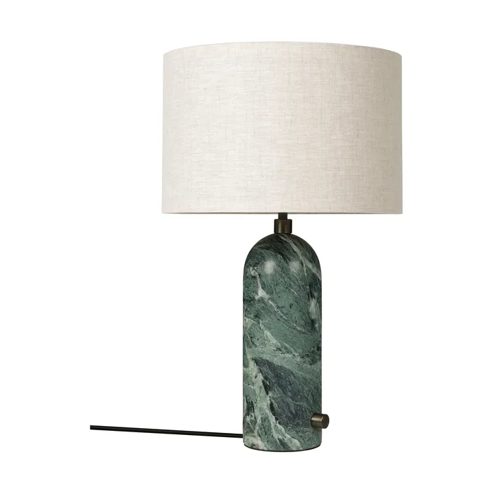 Gravity S table lamp - Emerald marble-canvas - GUBI