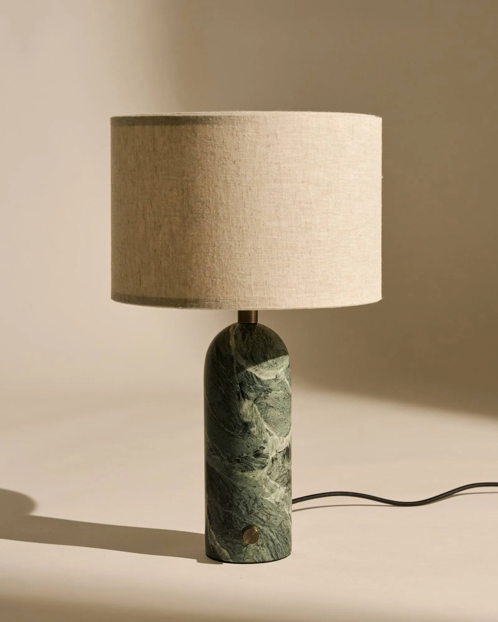 Gravity S table lamp, Emerald marble-canvas GUBI