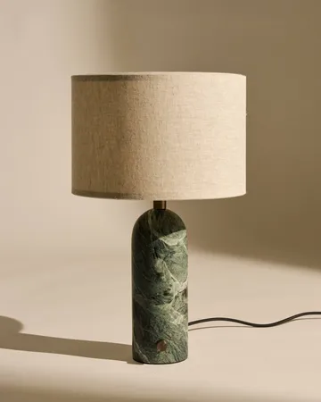Gravity S table lamp - Emerald marble-canvas - GUBI
