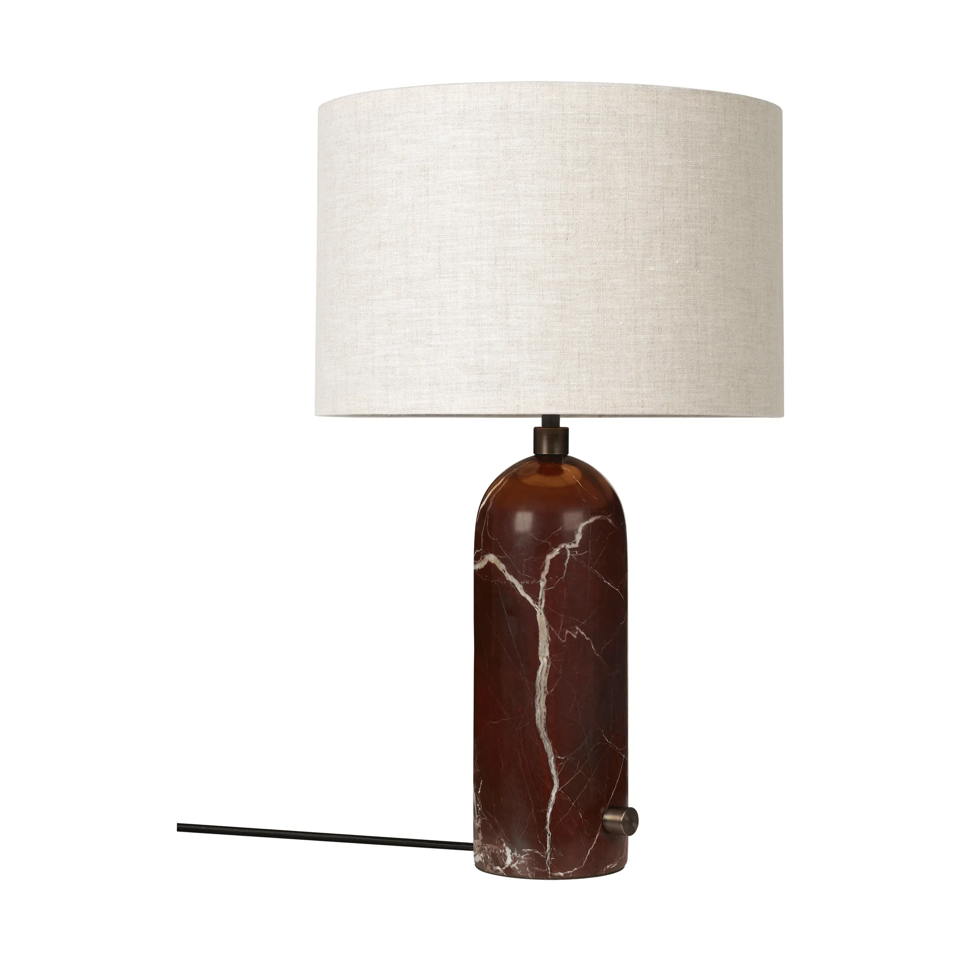 Gravity S table lamp, Maroon marble-canvas GUBI