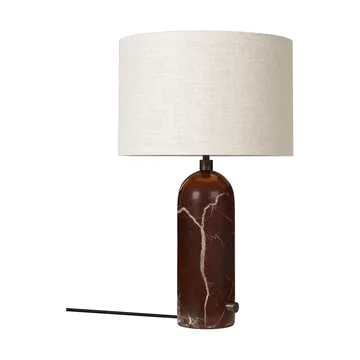 Gravity S table lamp - Maroon marble-canvas - GUBI