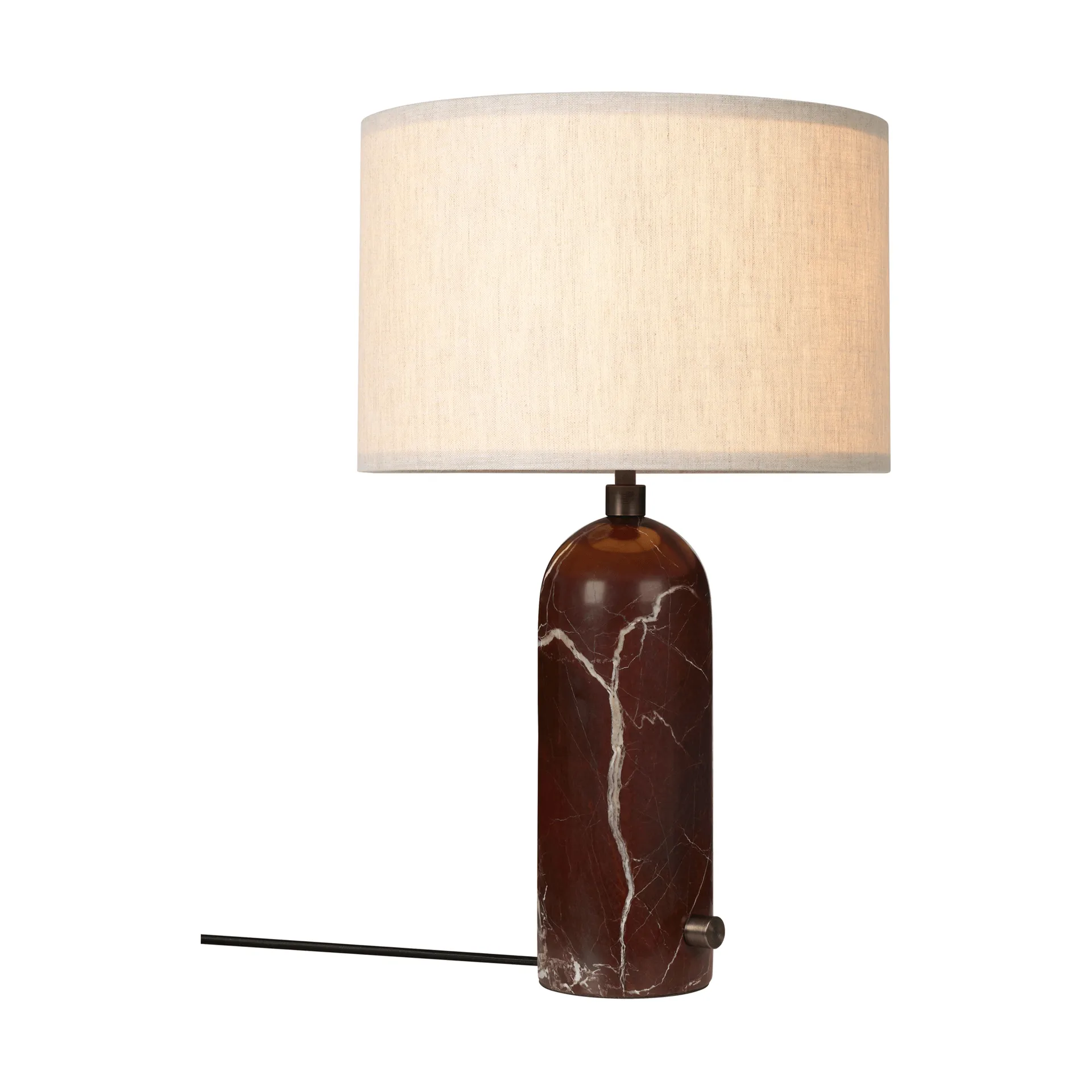 Gravity S table lamp, Maroon marble-canvas GUBI
