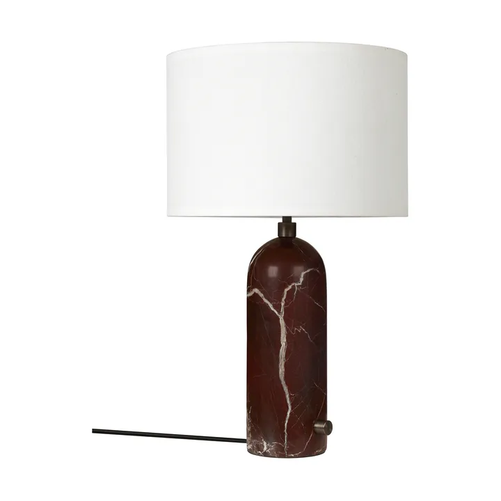 Gravity S table lamp - Maroon marble-white - GUBI