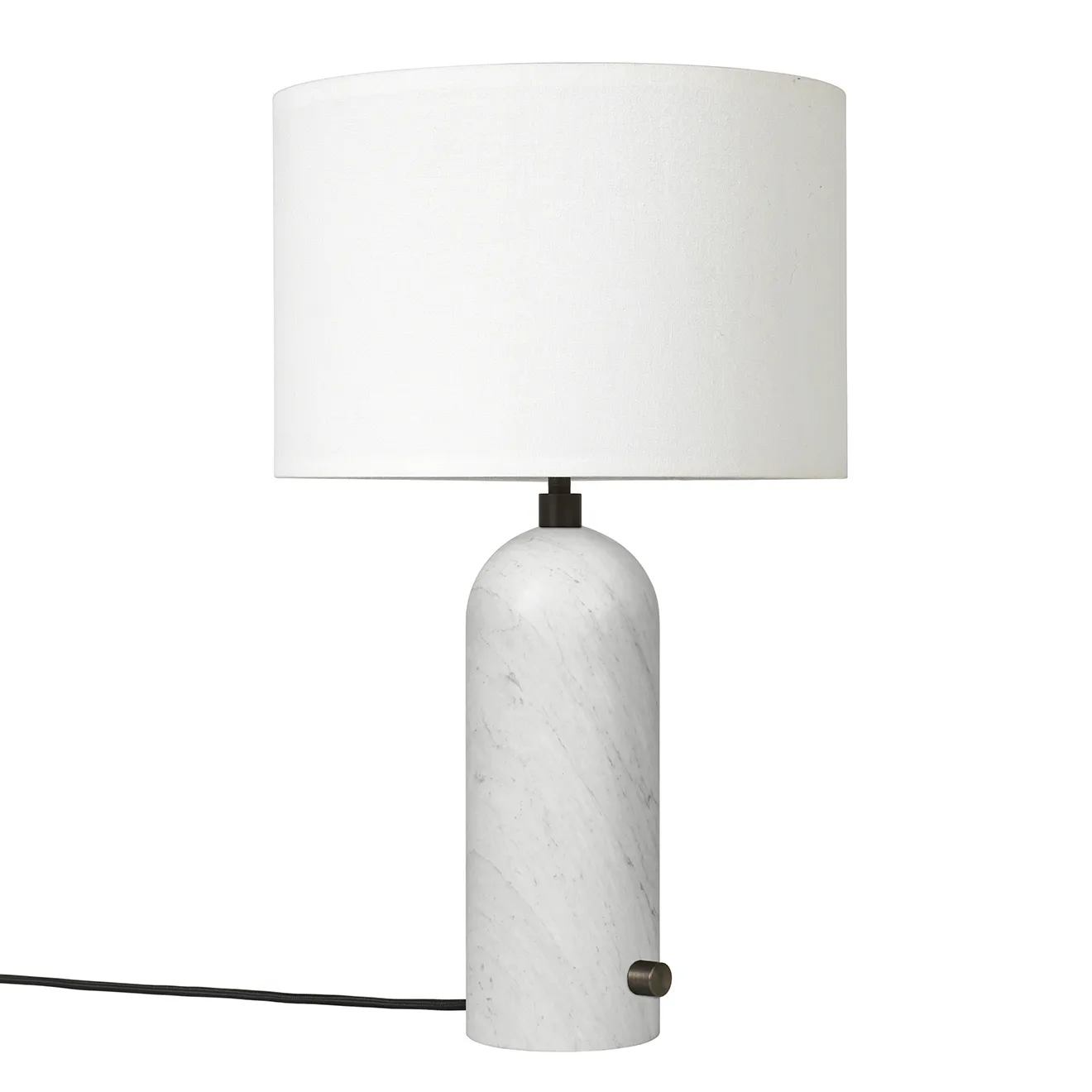 Gravity S table lamp, white marble-white GUBI