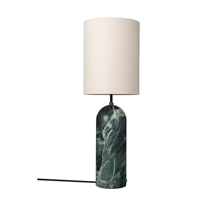 Gravity XL floor lamp - Emerald marble-canvas - GUBI